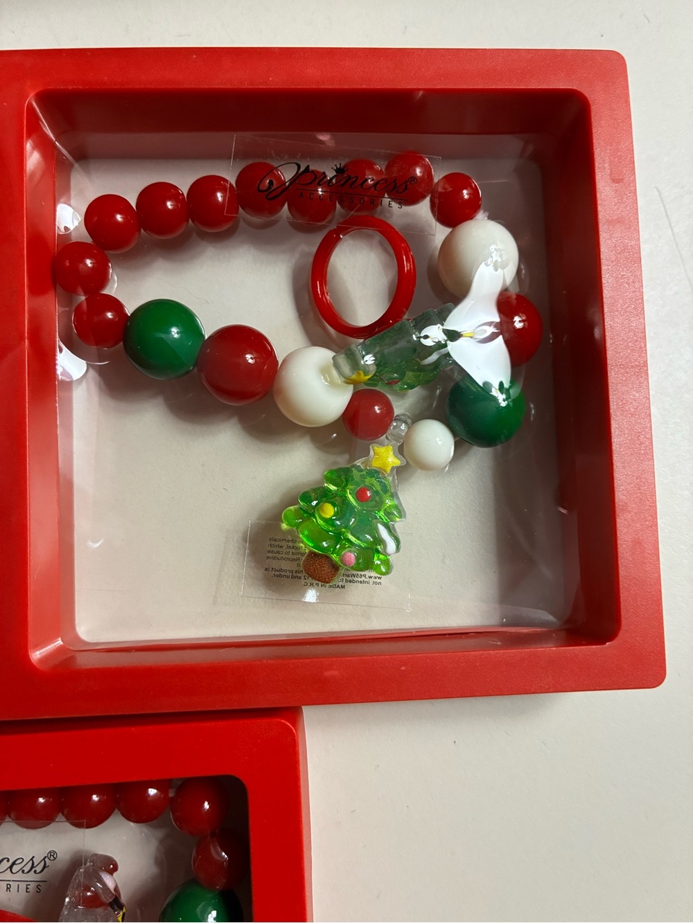 3-Christmas Bracelet & Ring Sets-comes with jewelry boxes - Picture 3 of 5